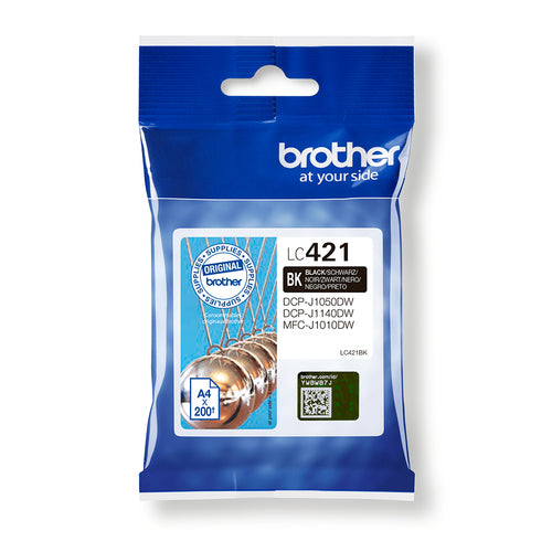 Brother LC-421BK ink cartridge 1 pc(s) Original Black Brother LC-421BK ink cartridge 1 pc(s) Original Black
